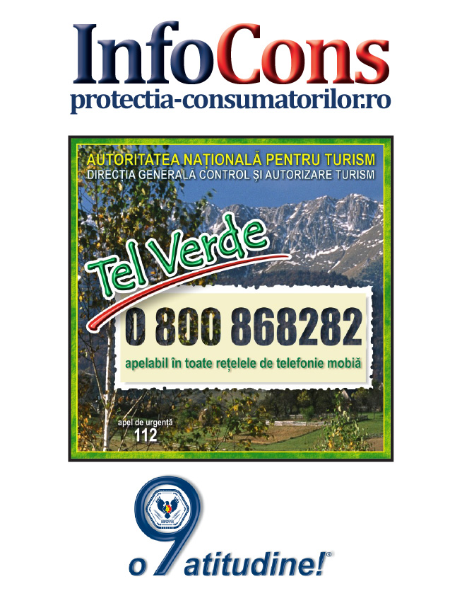 Telefonul consumatorului Autoritatea Nationala pentru Turism
