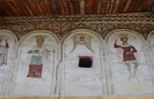 06 Pictură murală exterioară, Biserica Urșani